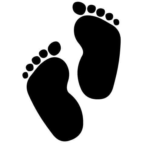 Sticker pied de bébé